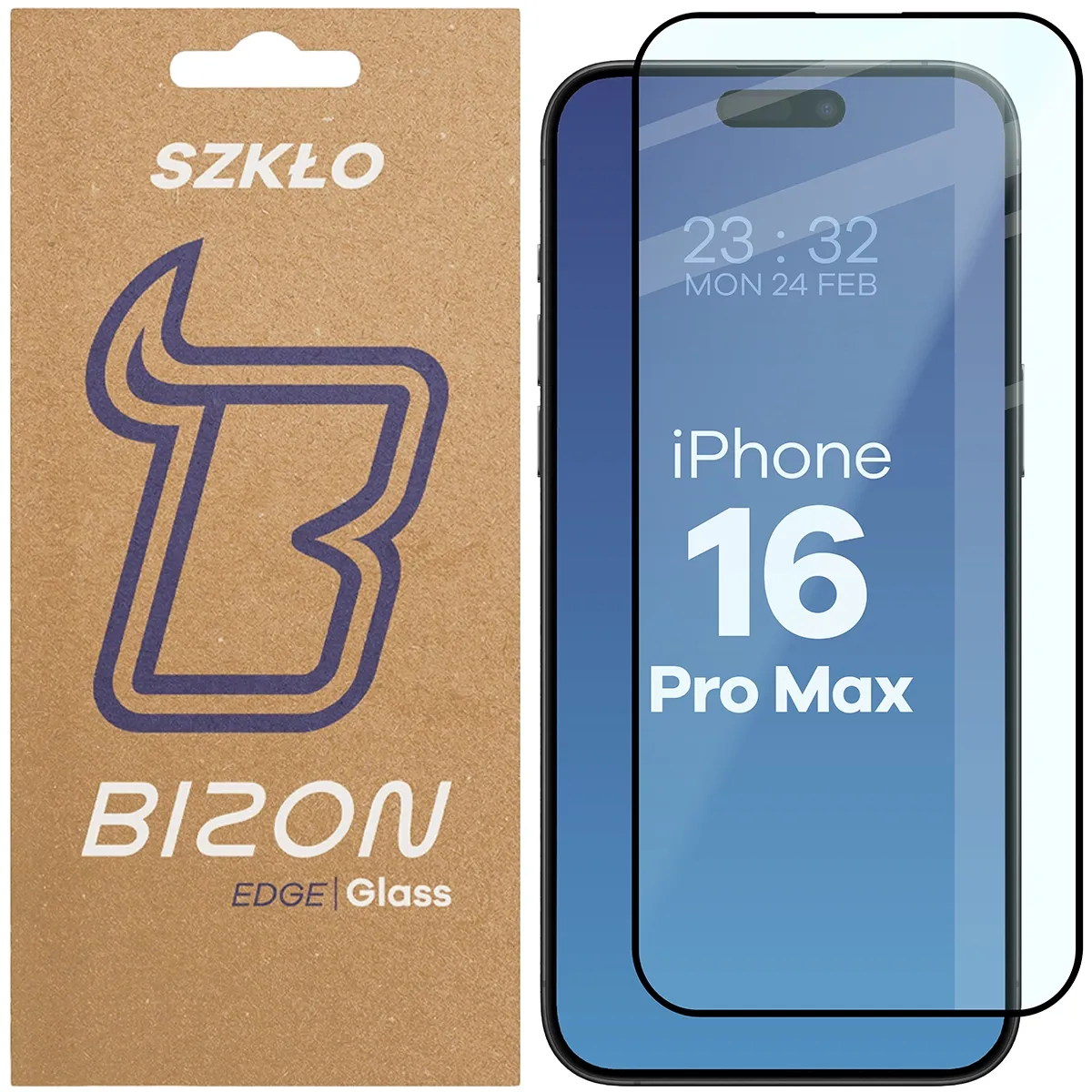 Szkło hartowane Bizon Glass Edge dla iPhone 16 Pro Max